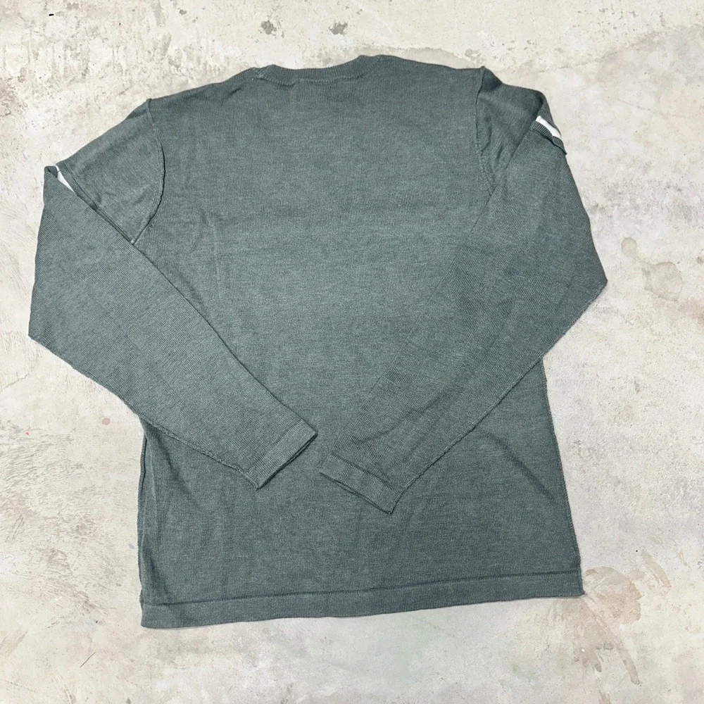 Arizona Jean Company Mens‎ Medium Thyme Green Long Sleeve Crew Neck Sweater